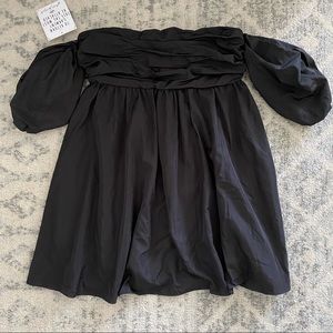 Free People black puffy dress